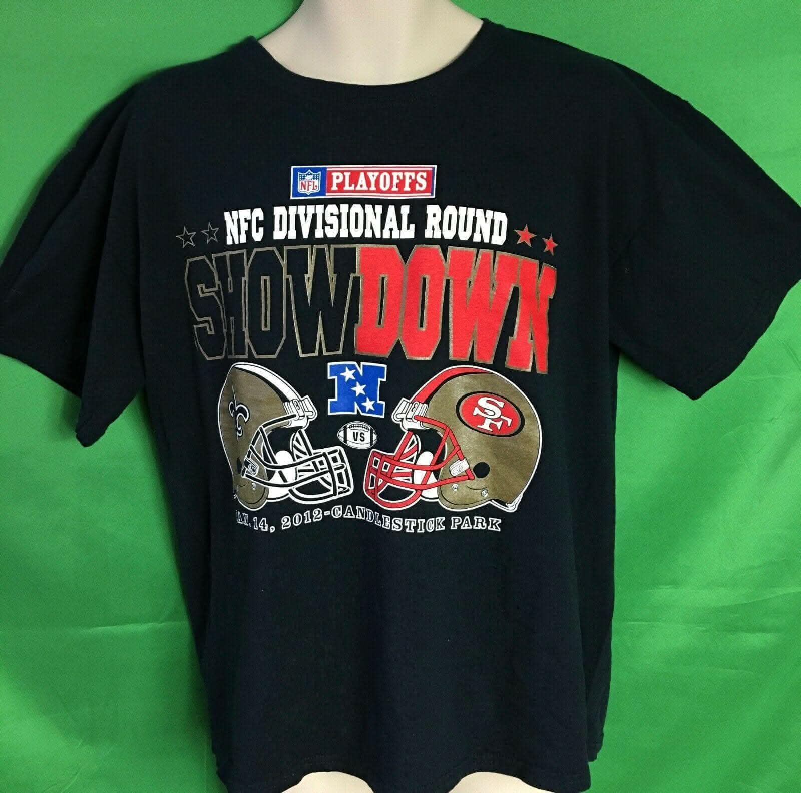 NFL San Francisco 49ers 2012 Divisional Playoffs T-Shirt Men's Large NWOT