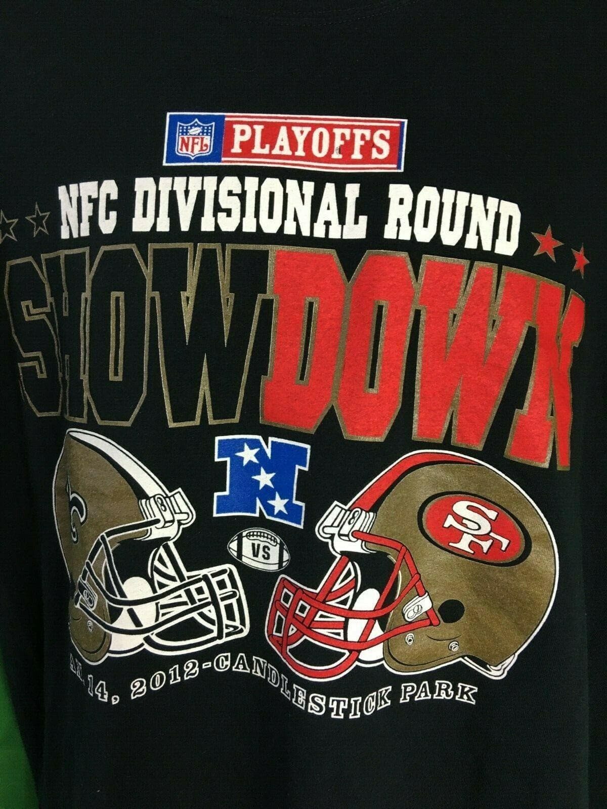 NFL San Francisco 49ers 2012 Divisional Playoffs T-Shirt Men's Large NWOT