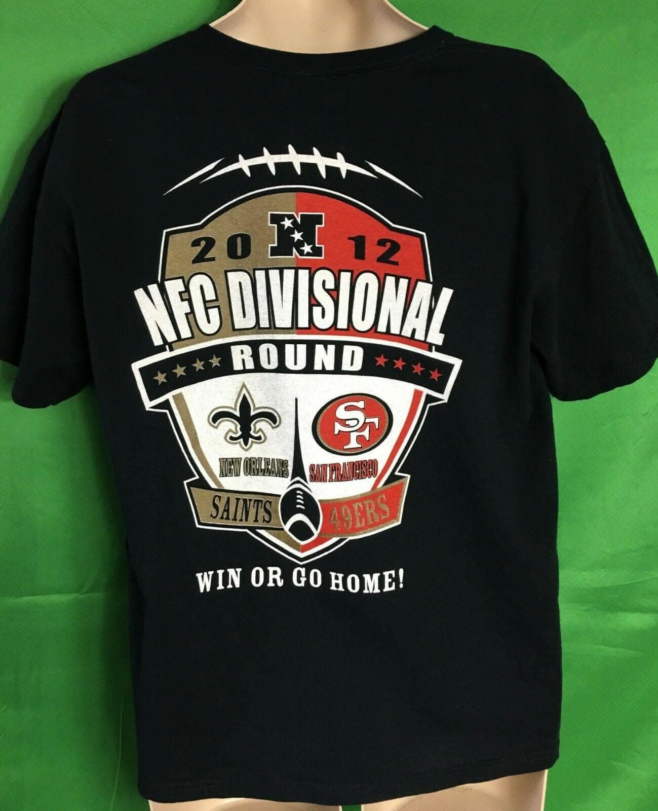 NFL San Francisco 49ers 2012 Divisional Playoffs T-Shirt Men's Large NWOT