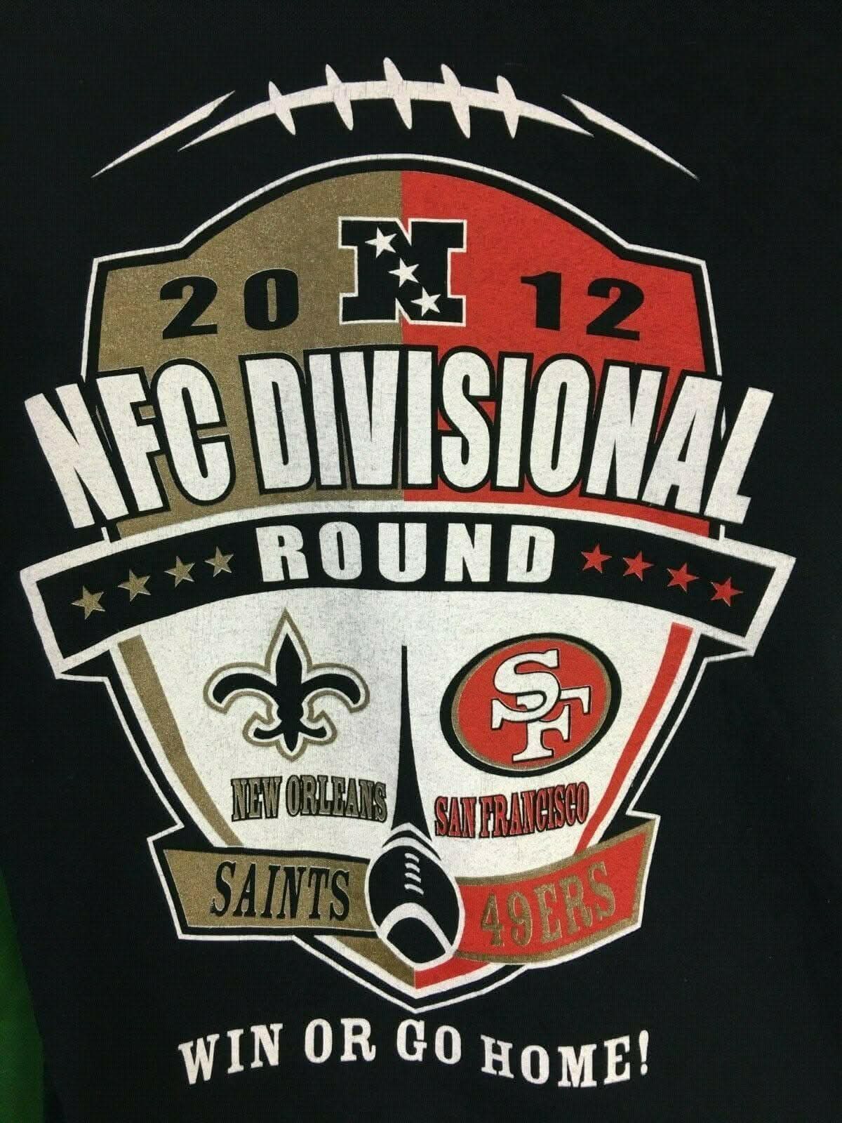 NFL San Francisco 49ers 2012 Divisional Playoffs T-Shirt Men's Large NWOT