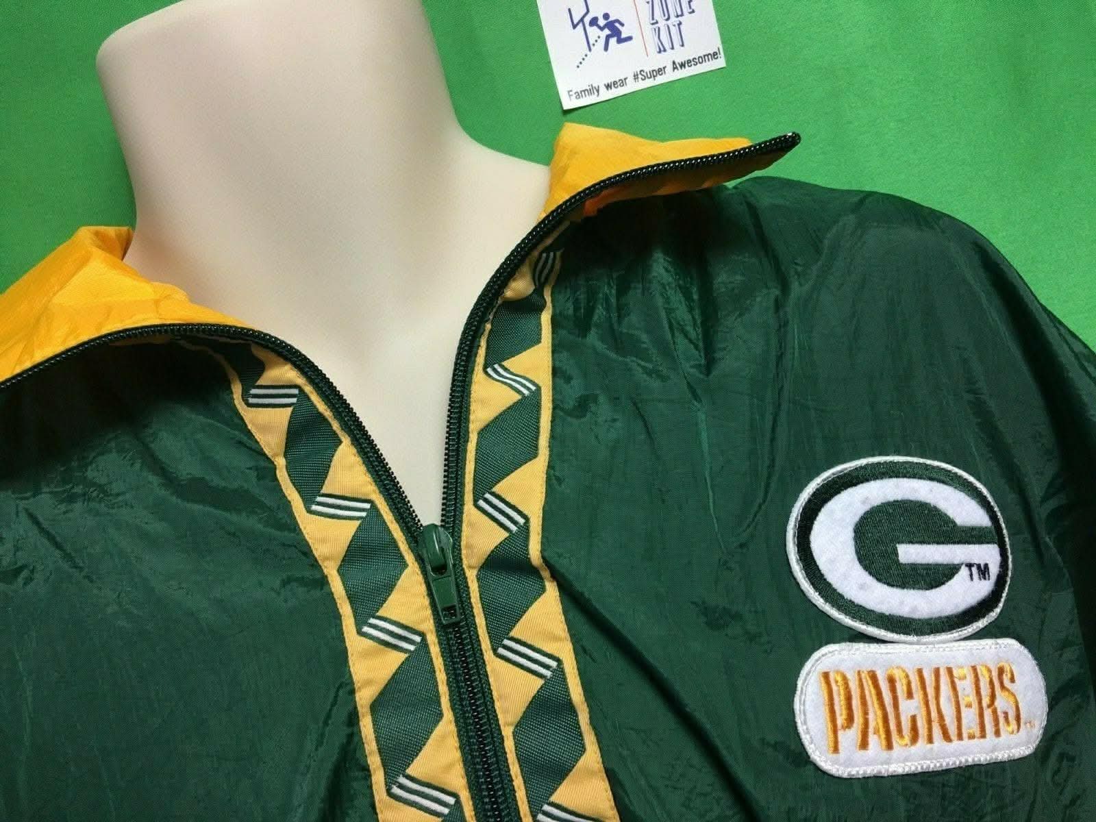 NFL Green Bay Packers USG Vintage Windbreaker Jacket Men's Medium