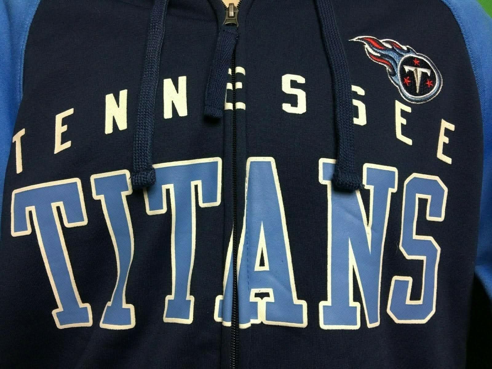 NFL Tennessee Titans Hands High Full Zip Hoodie Men's Large NWT