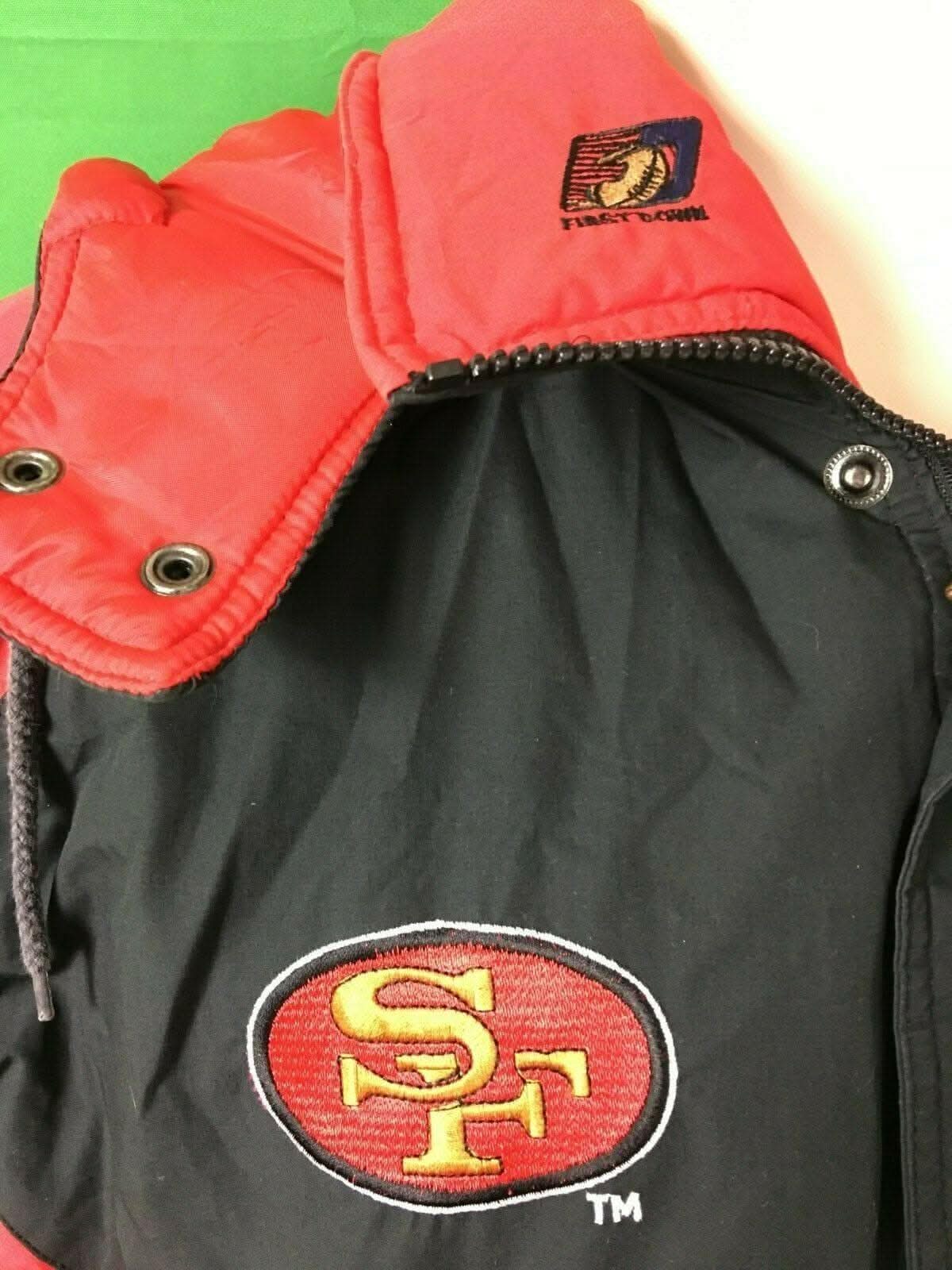 NFL San Francisco 49ers First Down Vintage Coat/Jacket Men's Medium