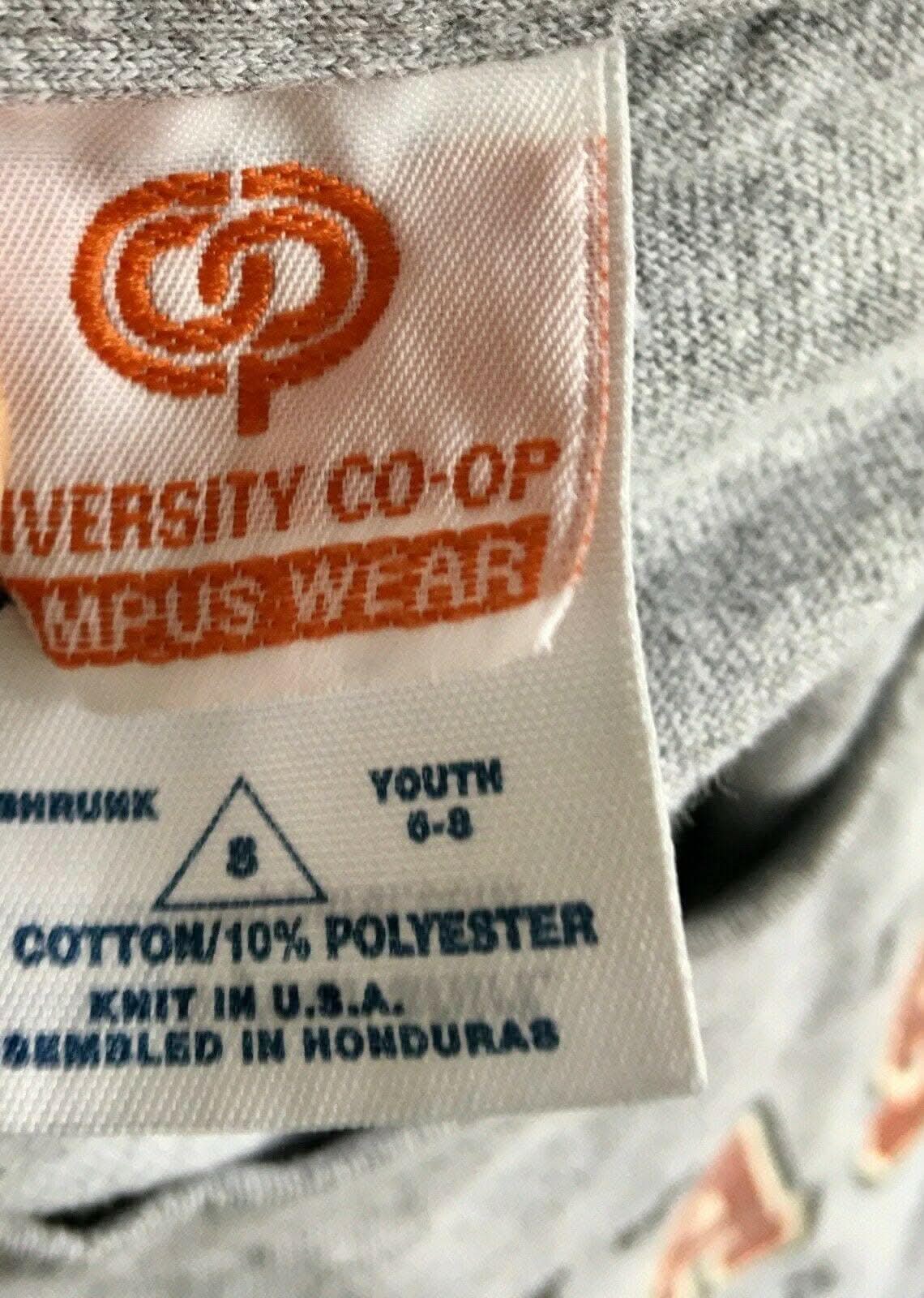 NCAA Texas Longhorns Heathered Grey T-Shirt Youth Small 6-8