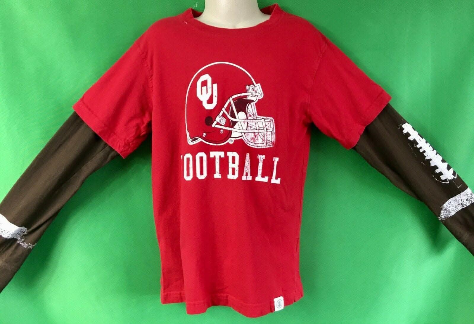 NCAA Oklahoma Sooners Layered L/S T-Shirt Youth Small 6