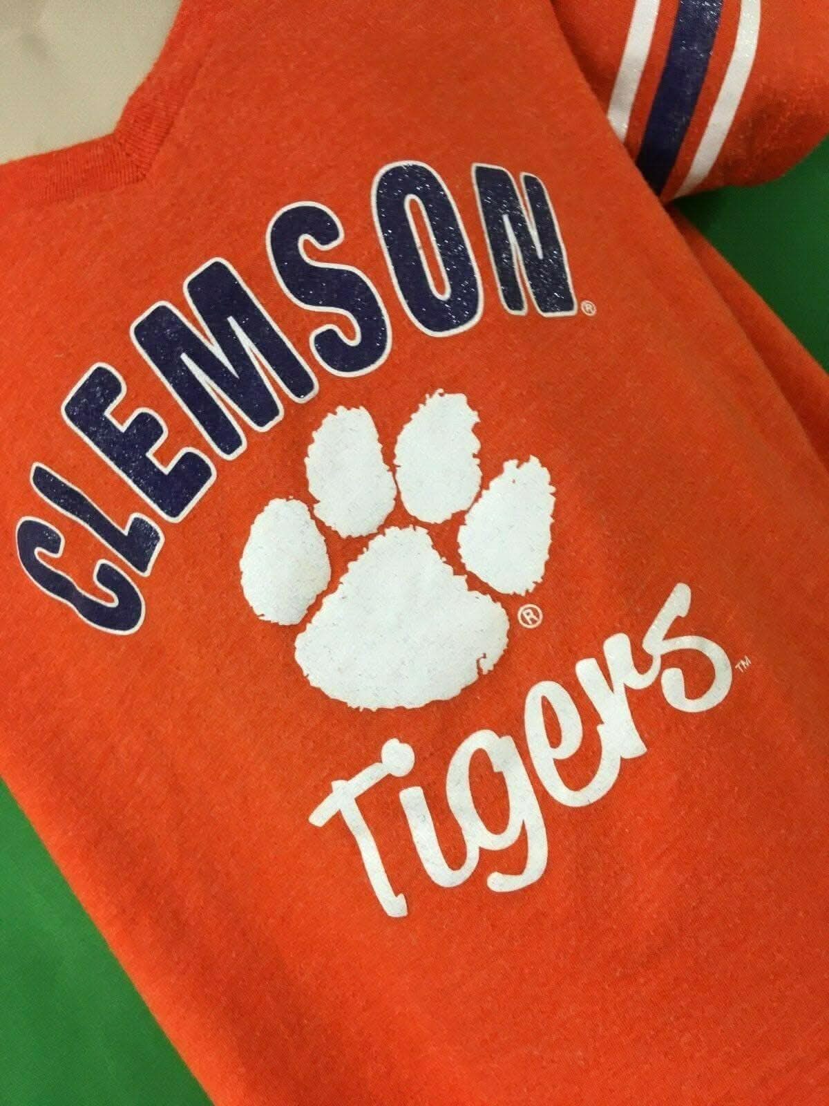 NCAA Clemson Tigers Colosseum Glittery T-Shirt Girls' Medium 8-10