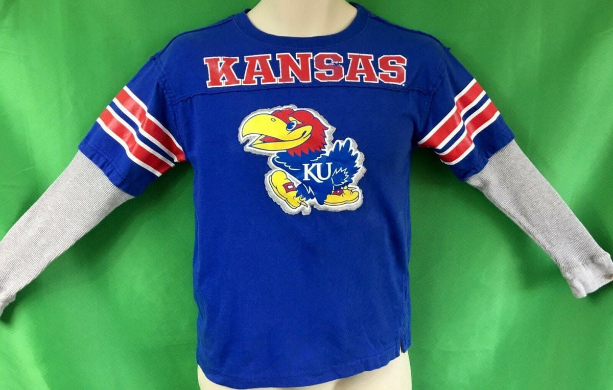 NCAA Kansas Jayhawks Layered L/S T-Shirt Youth Small 8