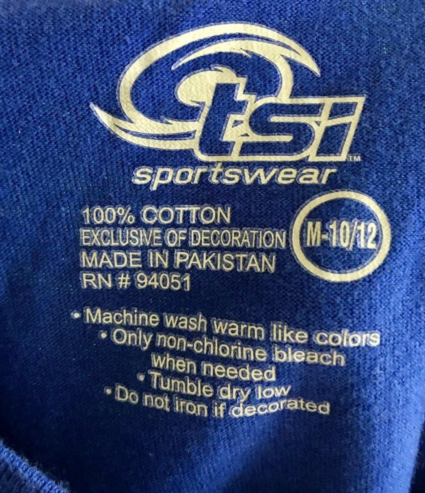 NCAA Kansas Jayhawks Layered L/S T-Shirt Youth Medium 10-12