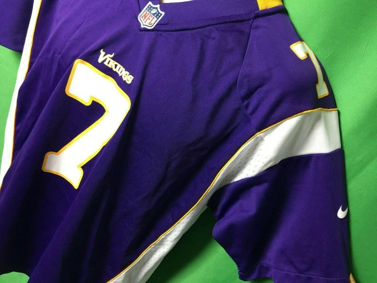 NFL Minnesota Vikings Christian Ponder #7 Game Jersey Youth X-Large NWOT