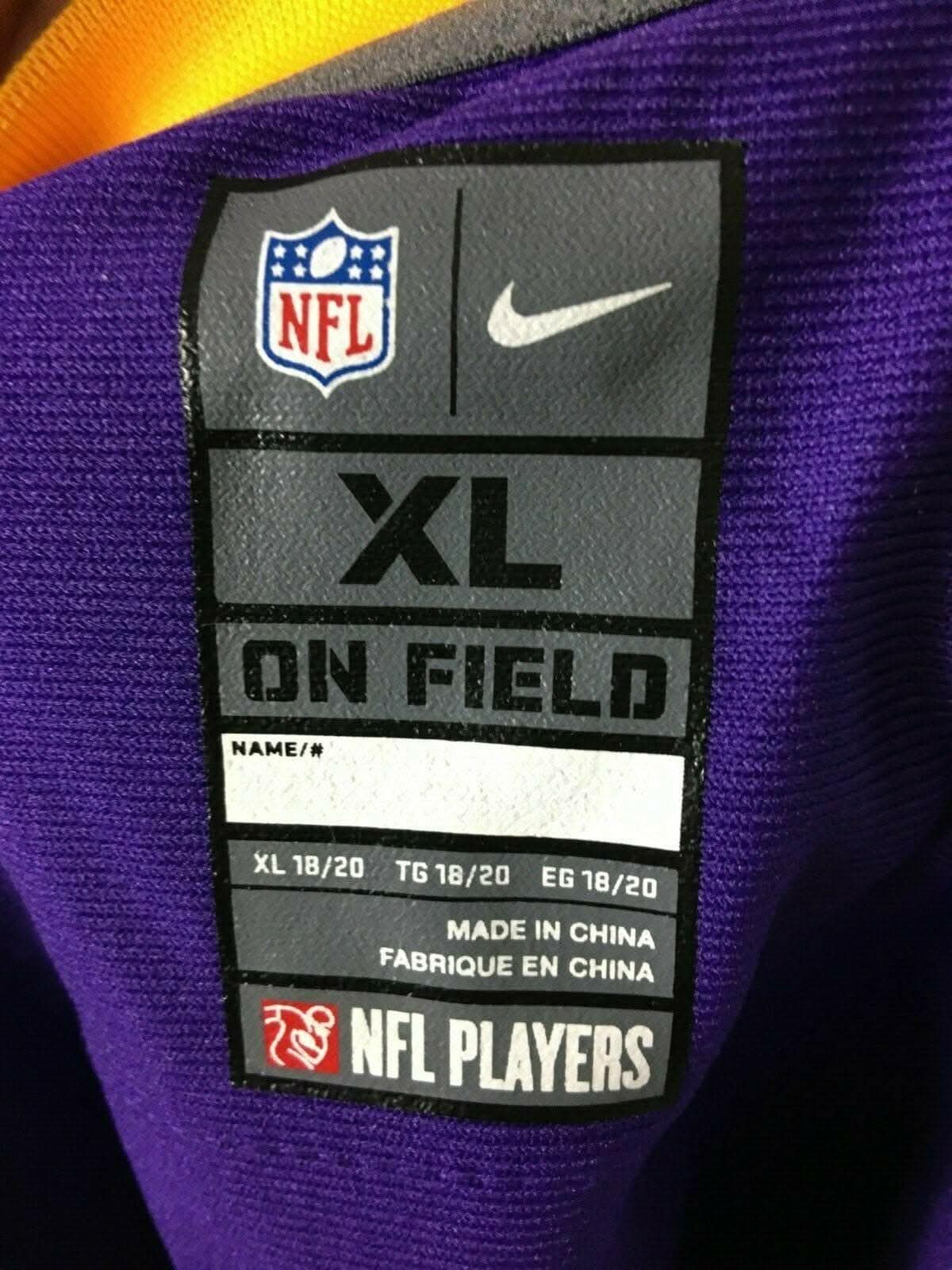 NFL Minnesota Vikings Christian Ponder #7 Game Jersey Youth X-Large NWOT