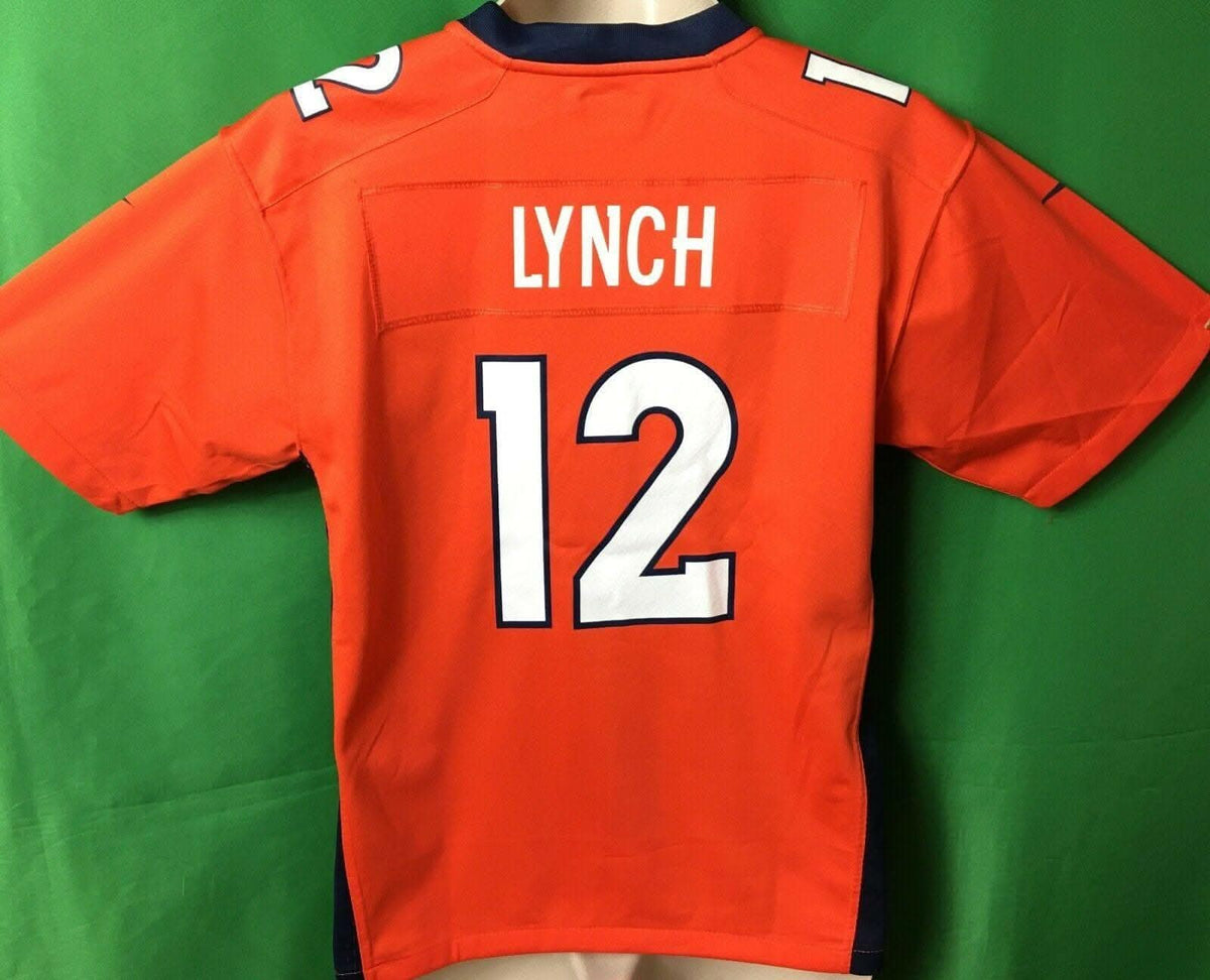 NFL Denver Broncos Paxton Lynch #12 Game Jersey Youth Large 14-16