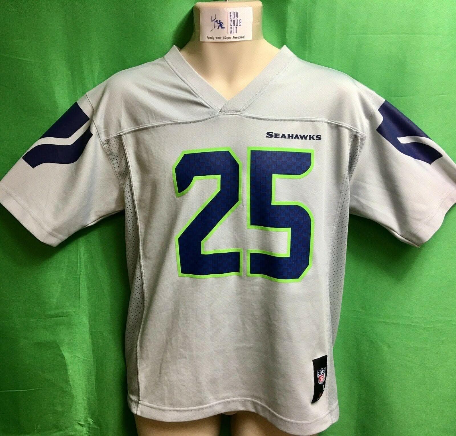 NFL Seattle Seahawks Richard Sherman #25 Grey Jersey Youth Large 14-16