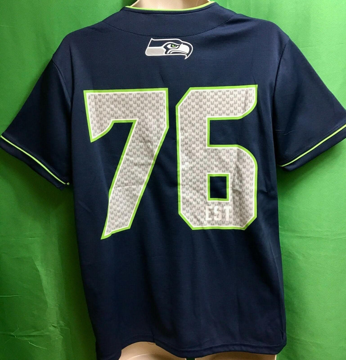NFL Seattle Seahawks Baseball-Style Jersey Men's Small