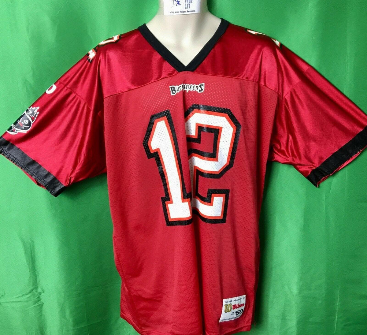 NFL Tampa Bay Buccaneers Trent Dilfer #12 Wilso Vintage Jersey Men's X-Large 50