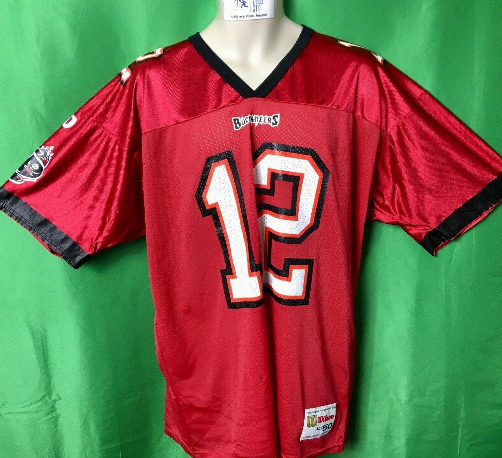 NFL Tampa Bay Buccaneers Trent Dilfer #12 Wilso Vintage Jersey Men's X-Large 50