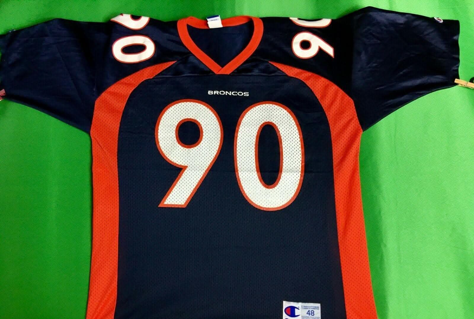 NFL Denver Broncos Neil Smith #90 Champion Vintage Jersey Men's Large/X-Large