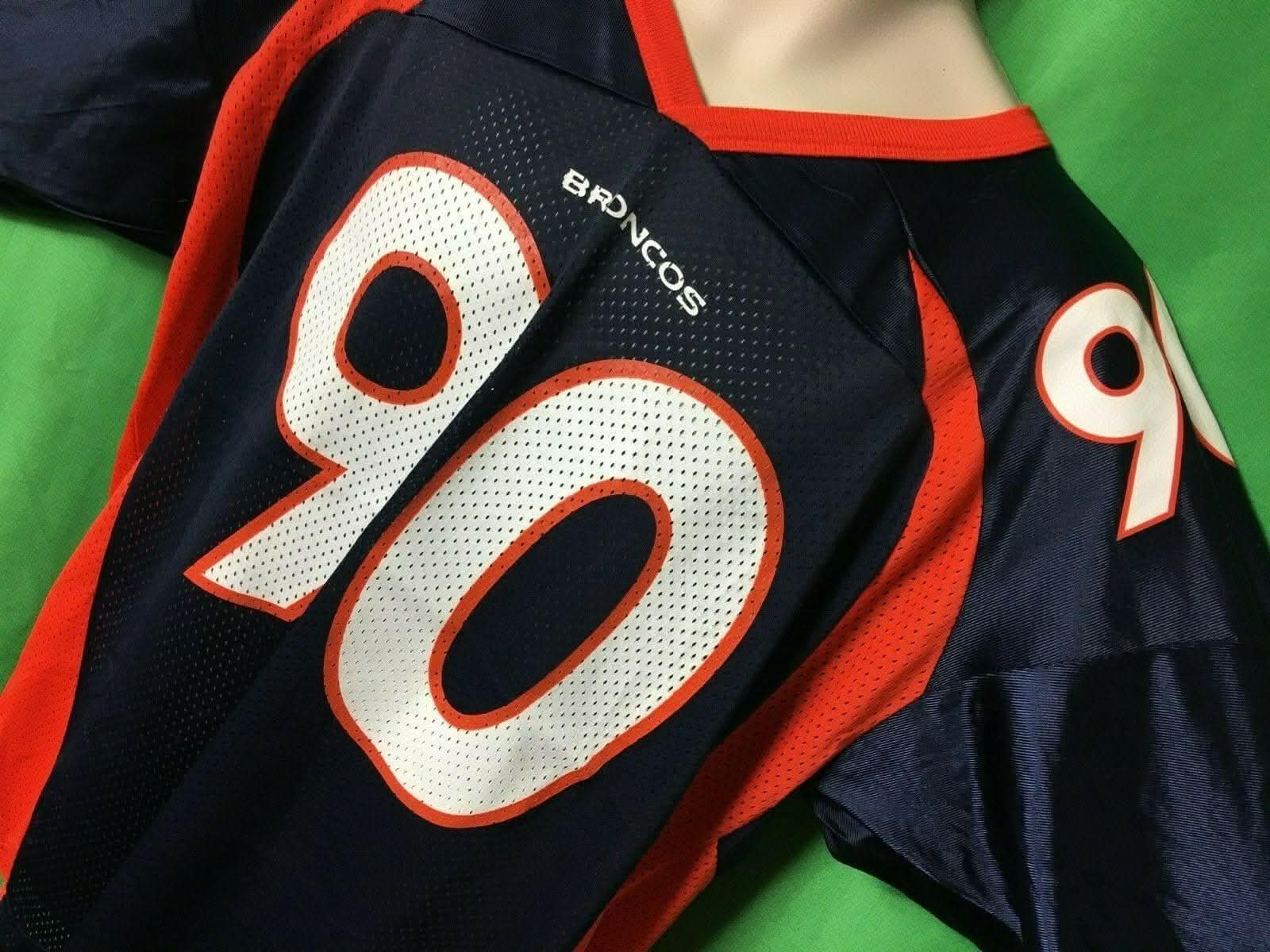NFL Denver Broncos Neil Smith #90 Champion Vintage Jersey Men's Large/X-Large