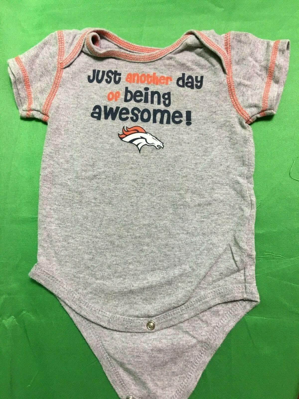 NFL Denver Broncos Set of 3 Bodysuits/Vests 12 Months