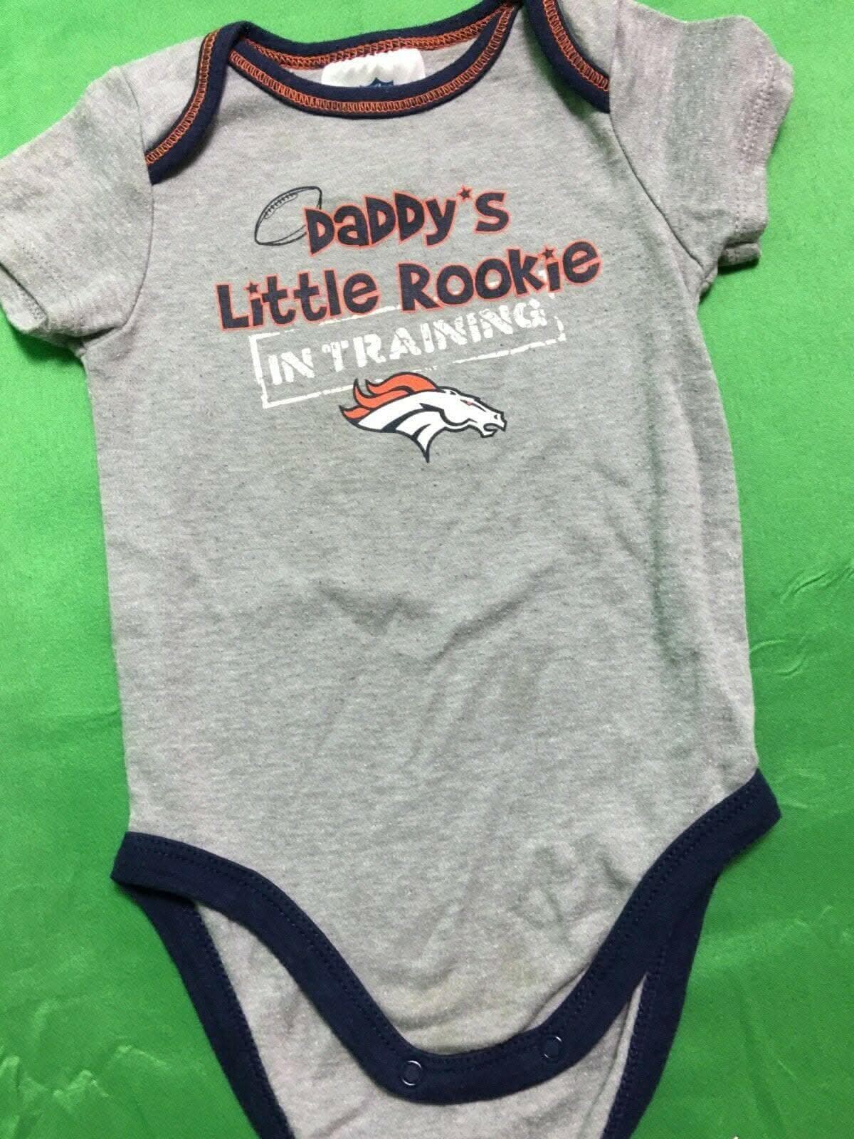 NFL Denver Broncos Set of 3 Bodysuits/Vests 6-12 Months