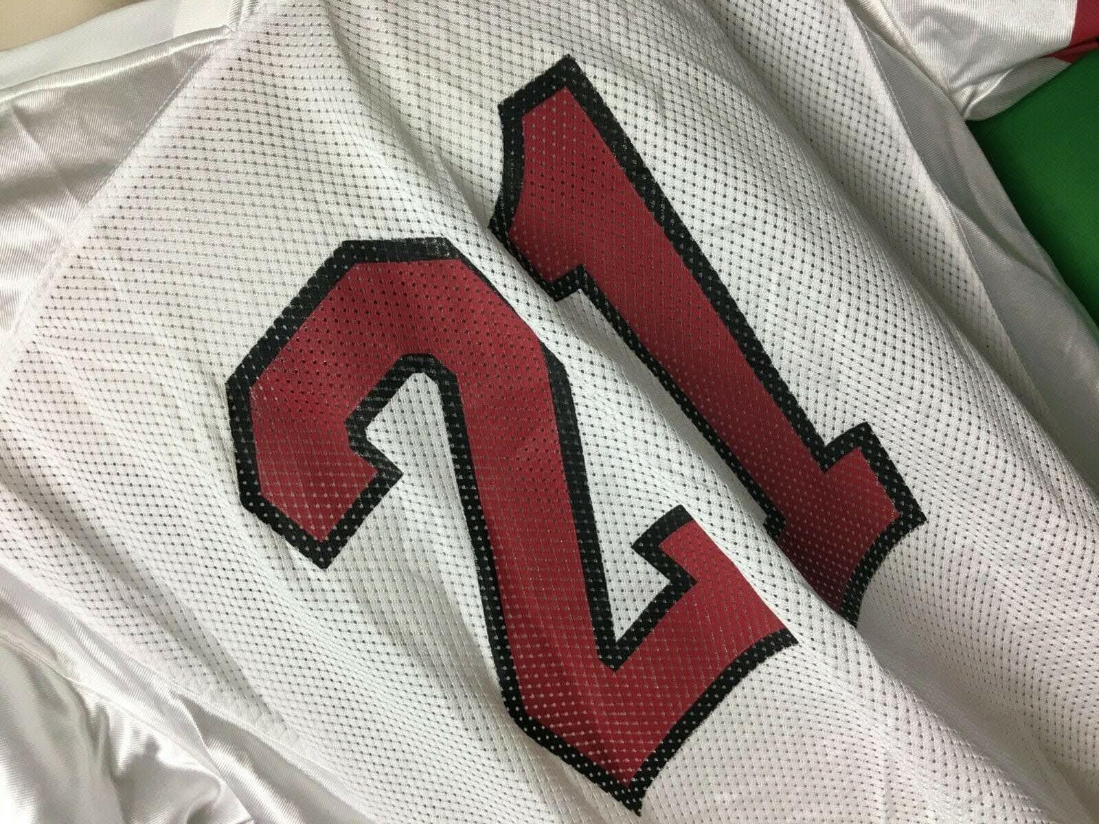 NCAA Arkansas Razorbacks White #21 Jersey Men's Large