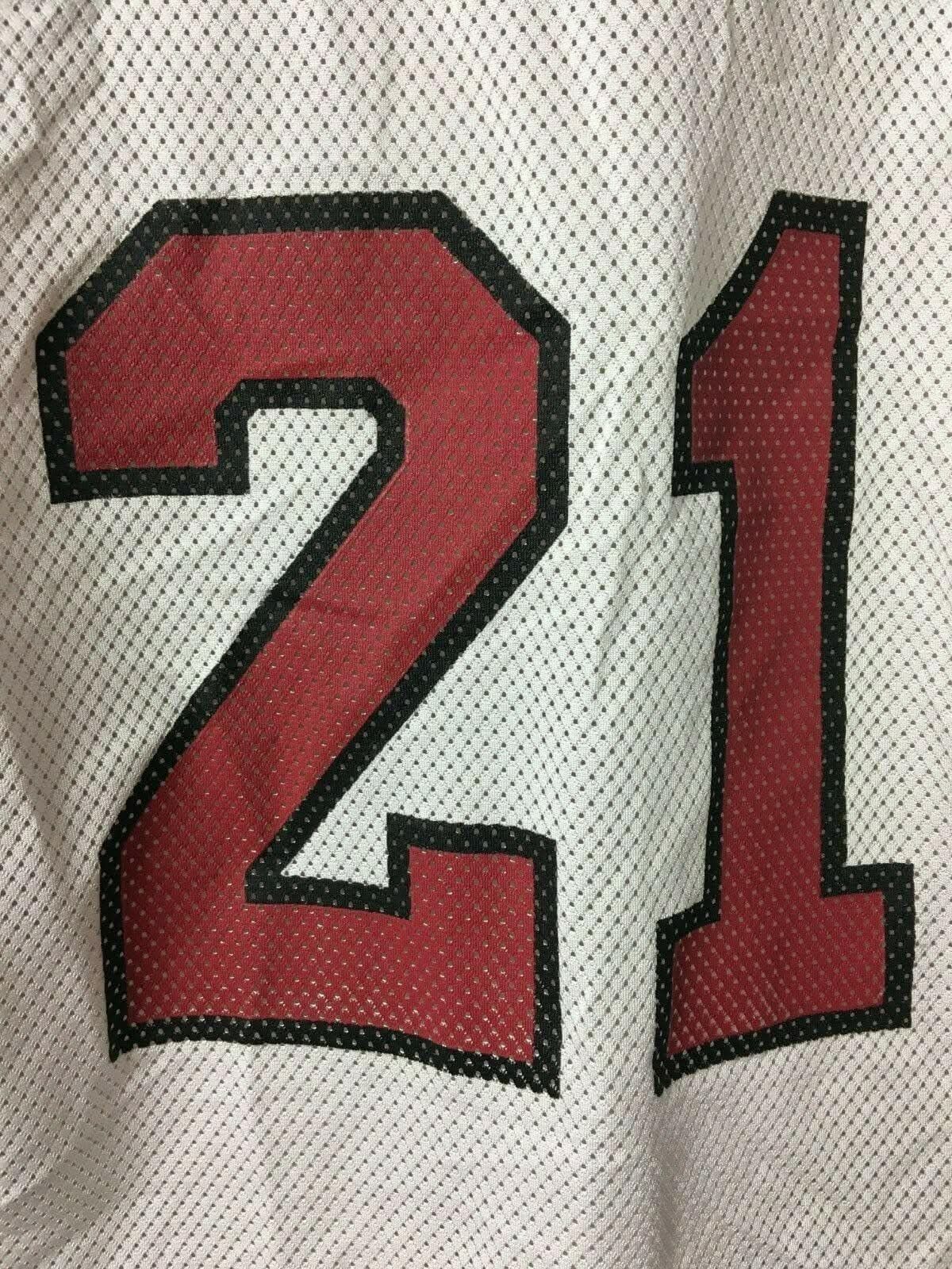 NCAA Arkansas Razorbacks White #21 Jersey Men's Large