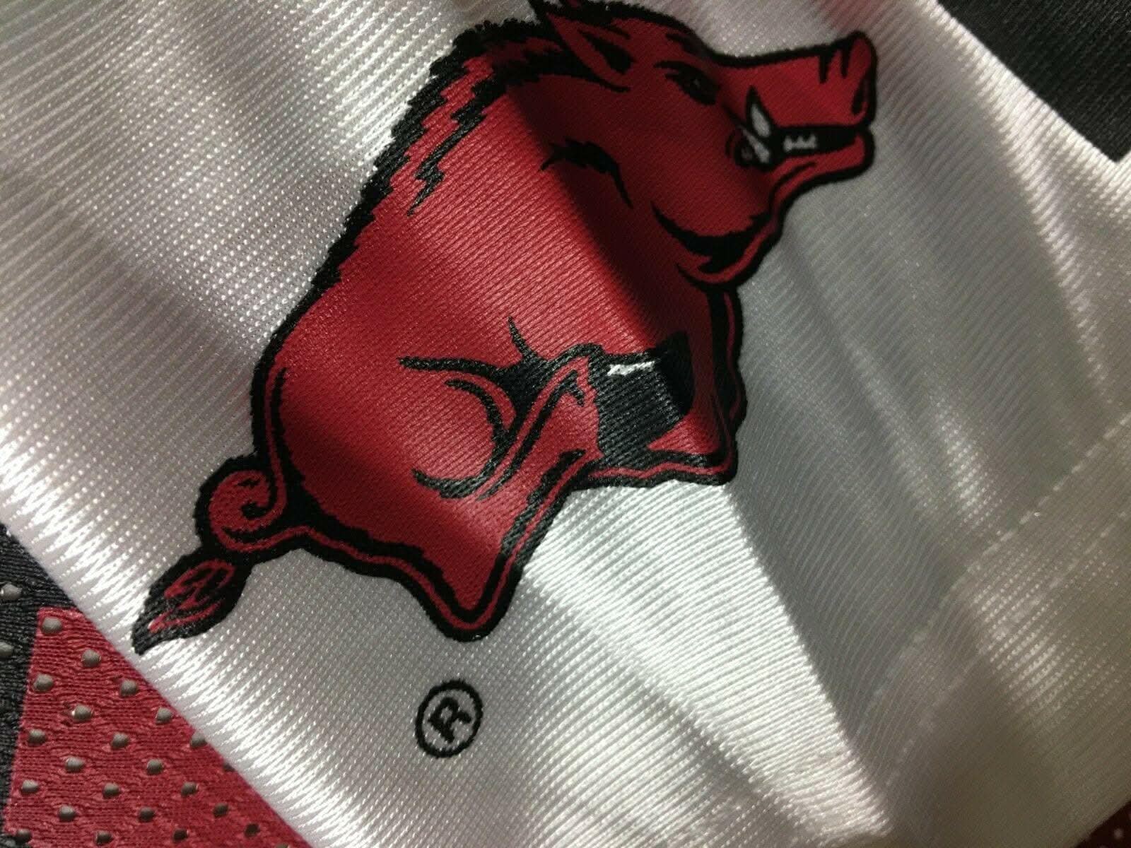 NCAA Arkansas Razorbacks White #21 Jersey Men's Large