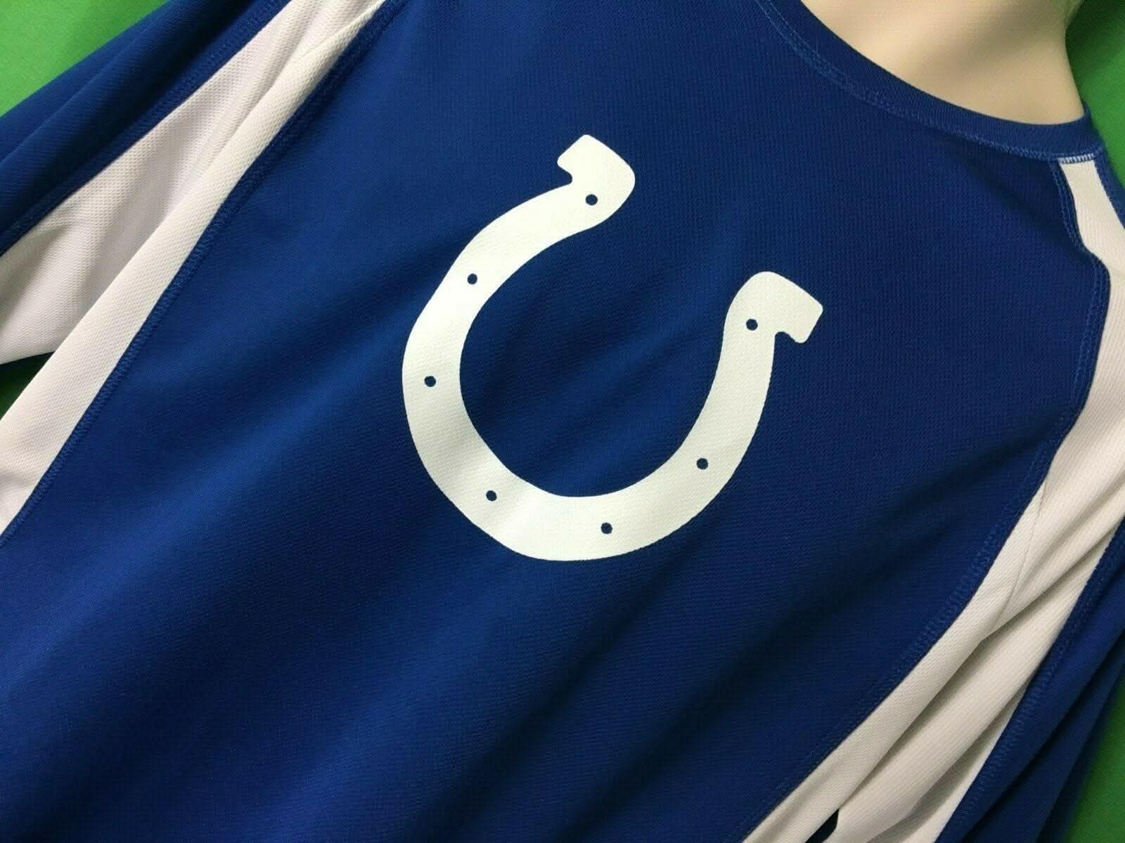 NFL Indianapolis Colts Blue Logo L/S T-Shirt Men's Large