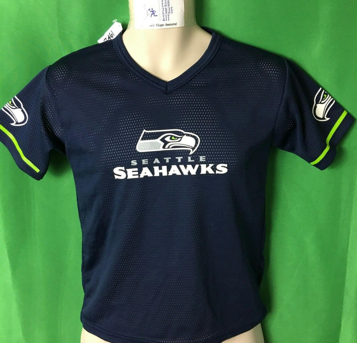 NFL Seattle Seahawks Franklin Mesh Jersey Top Youth Medium 10-12