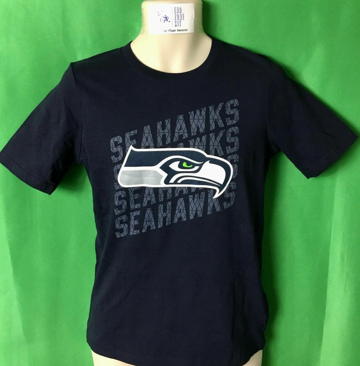 NFL Seattle Seahawks Dark Blue T-Shirt Youth Large 14-16