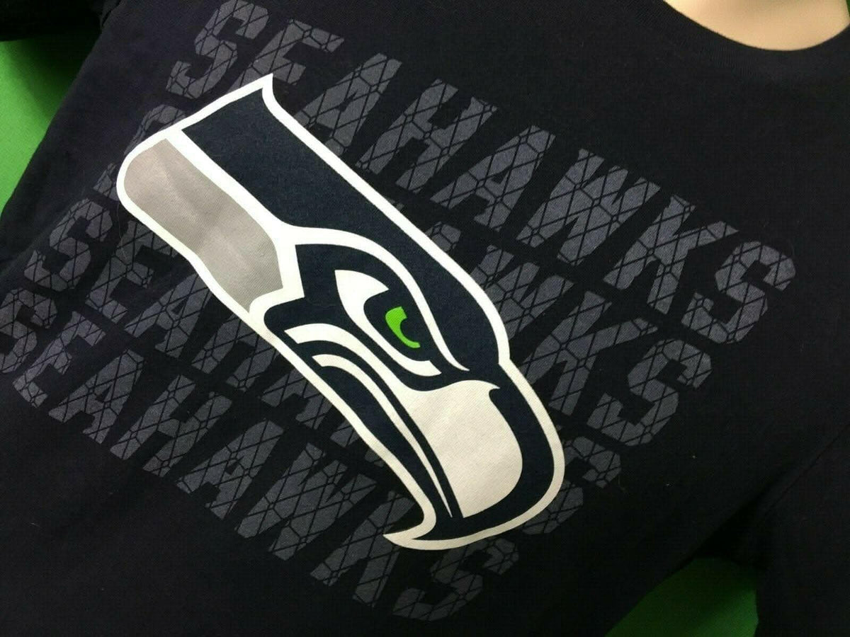 NFL Seattle Seahawks Dark Blue T-Shirt Youth Large 14-16