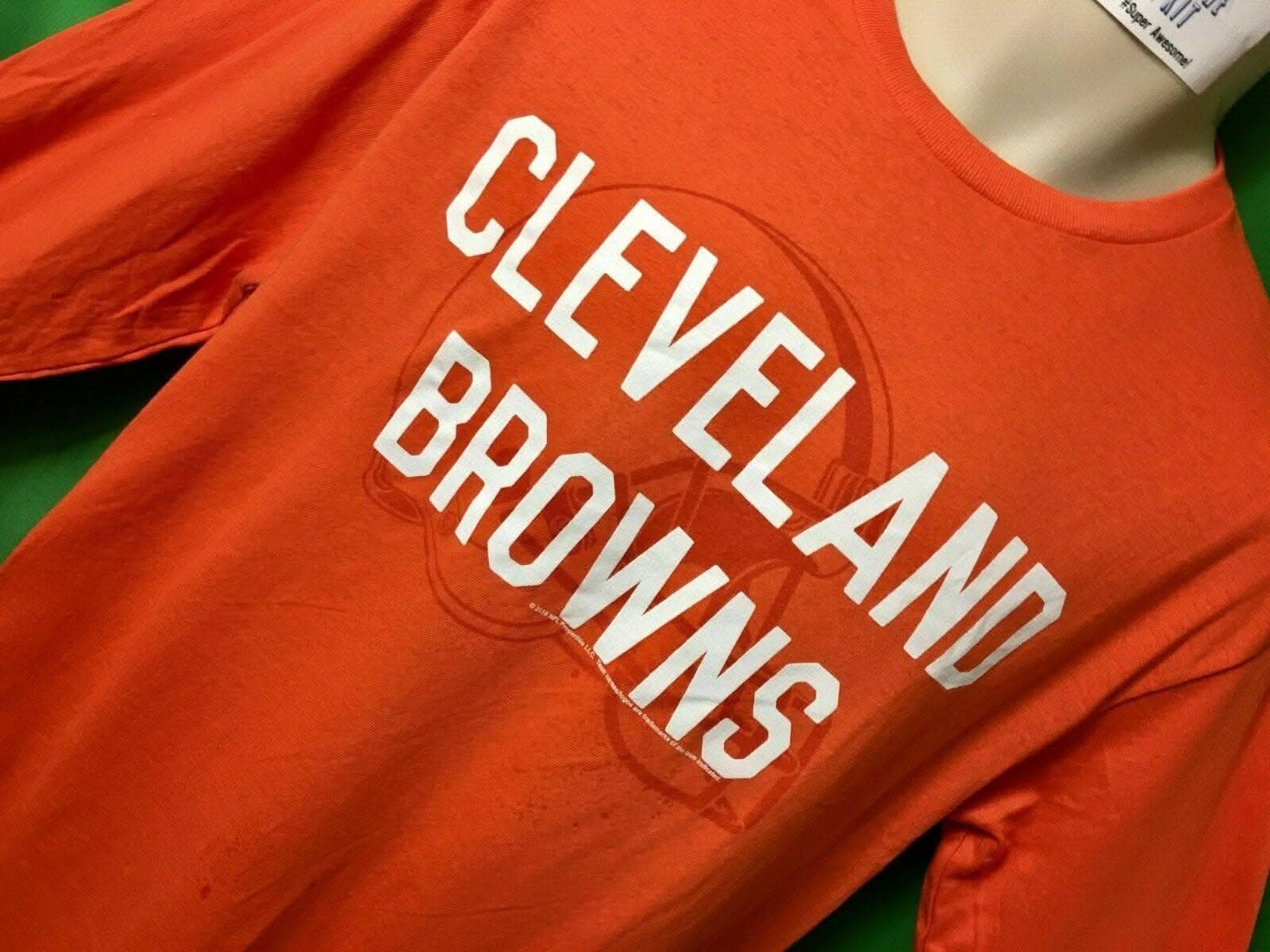NFL Cleveland Browns Junk Food Orange L/S T-Shirt Men's Medium NWT