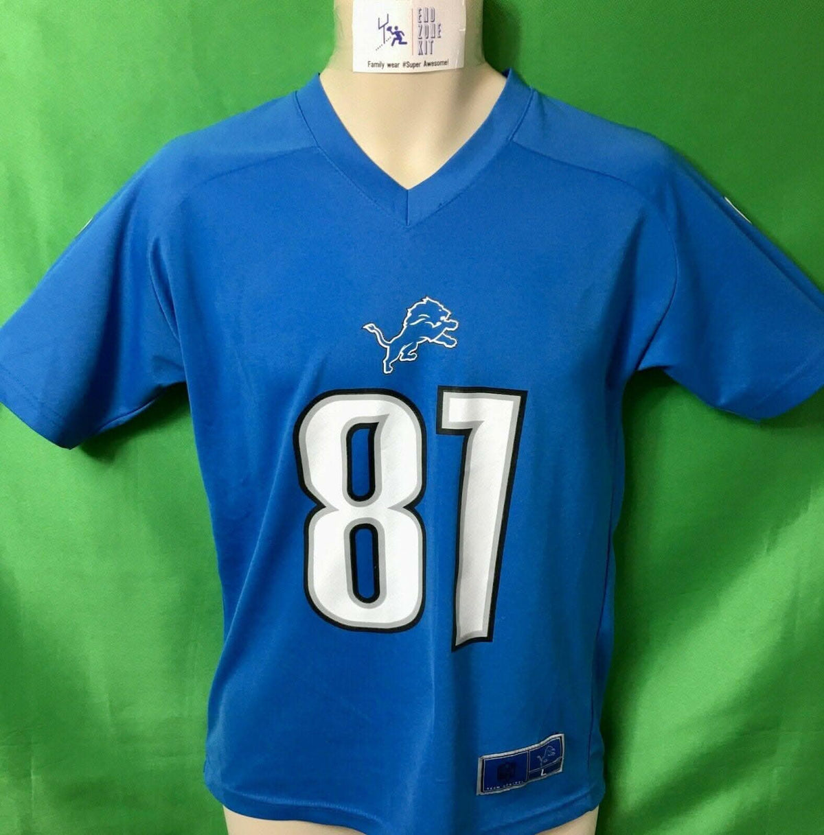 NFL Detroit Lions Calvin Johnson #81 Jersey Youth Large 14-16