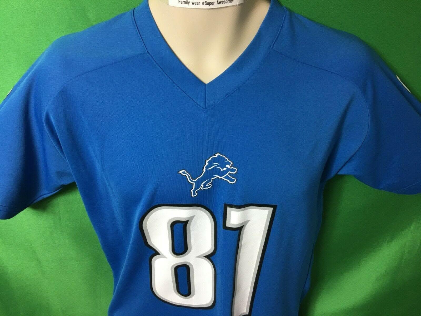 NFL Detroit Lions Calvin Johnson #81 Jersey Youth Large 14-16