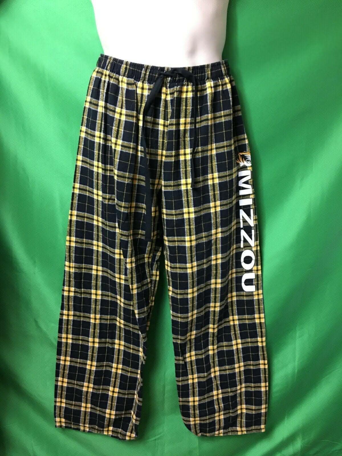 NCAA Missouri Tigers Plaid Pyjama Bottoms Men's Large