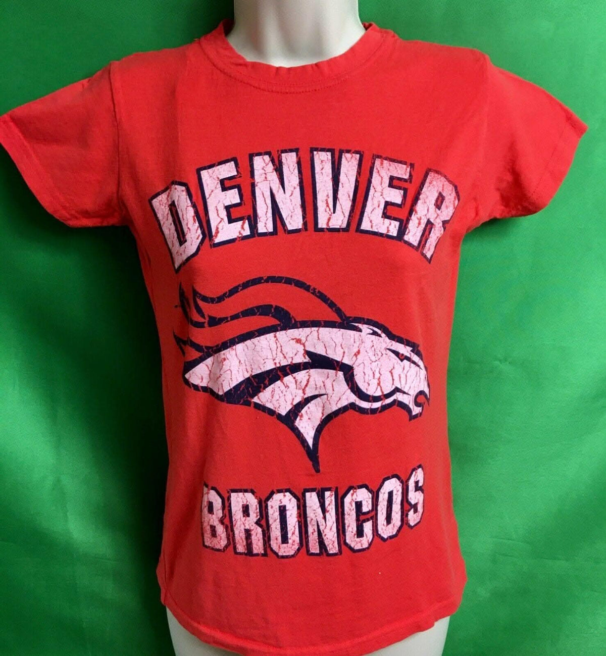 NFL Denver Broncos Weathered Logo T-Shirt Women's Small