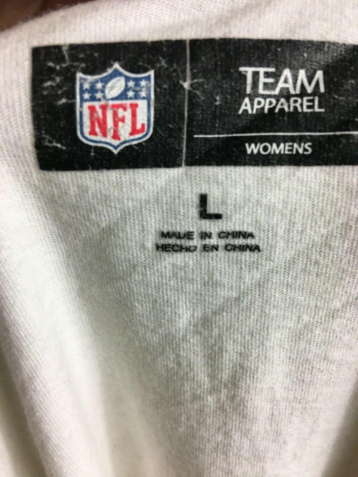 NFL Denver Broncos Ringer Sequin T-Shirt Women's Large