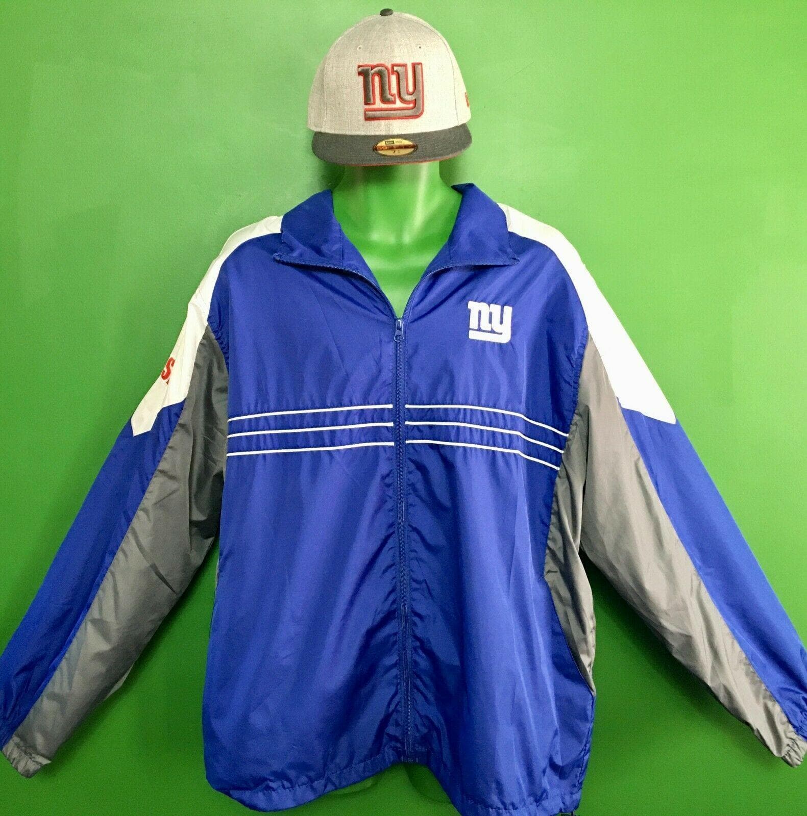 NFL Team Apparel Reebok New York Giants Zip Up Rain Jacket XXL