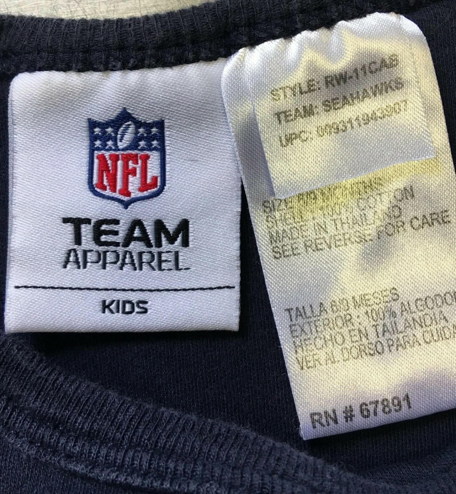 NFL Seattle Seahawks Bodysuit/Vests 6-9 Months