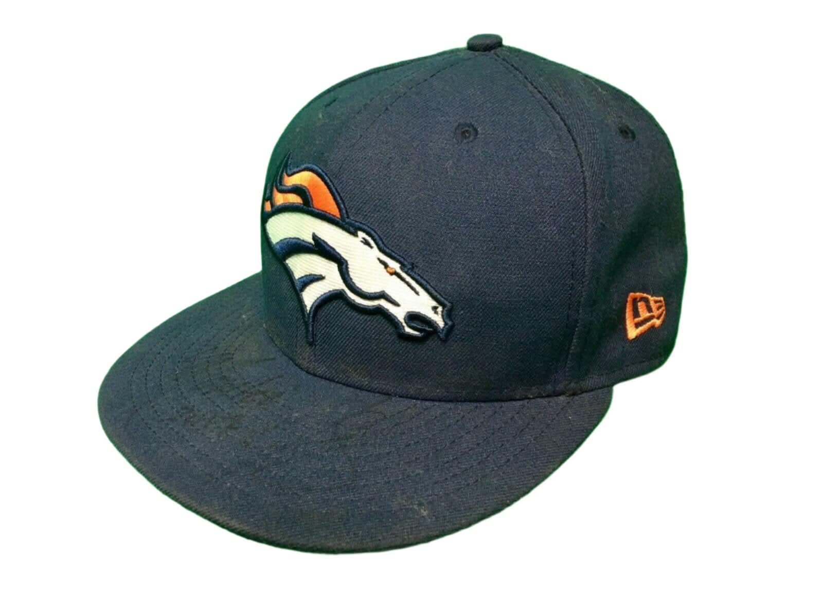 NFL Denver Broncos SIGNED New Era 59FIFTY Fitted Baseball Hat/Cap 7-1/8