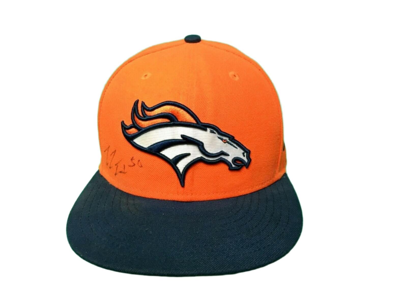 NFL Denver Broncos SIGNED New Era 59FIFTY Fitted Baseball Hat/Cap 7