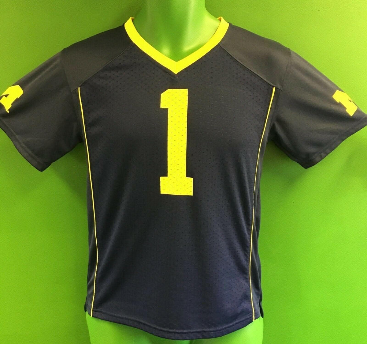 NCAA Michigan Wolverines Jersey #1 Youth Medium 8-10