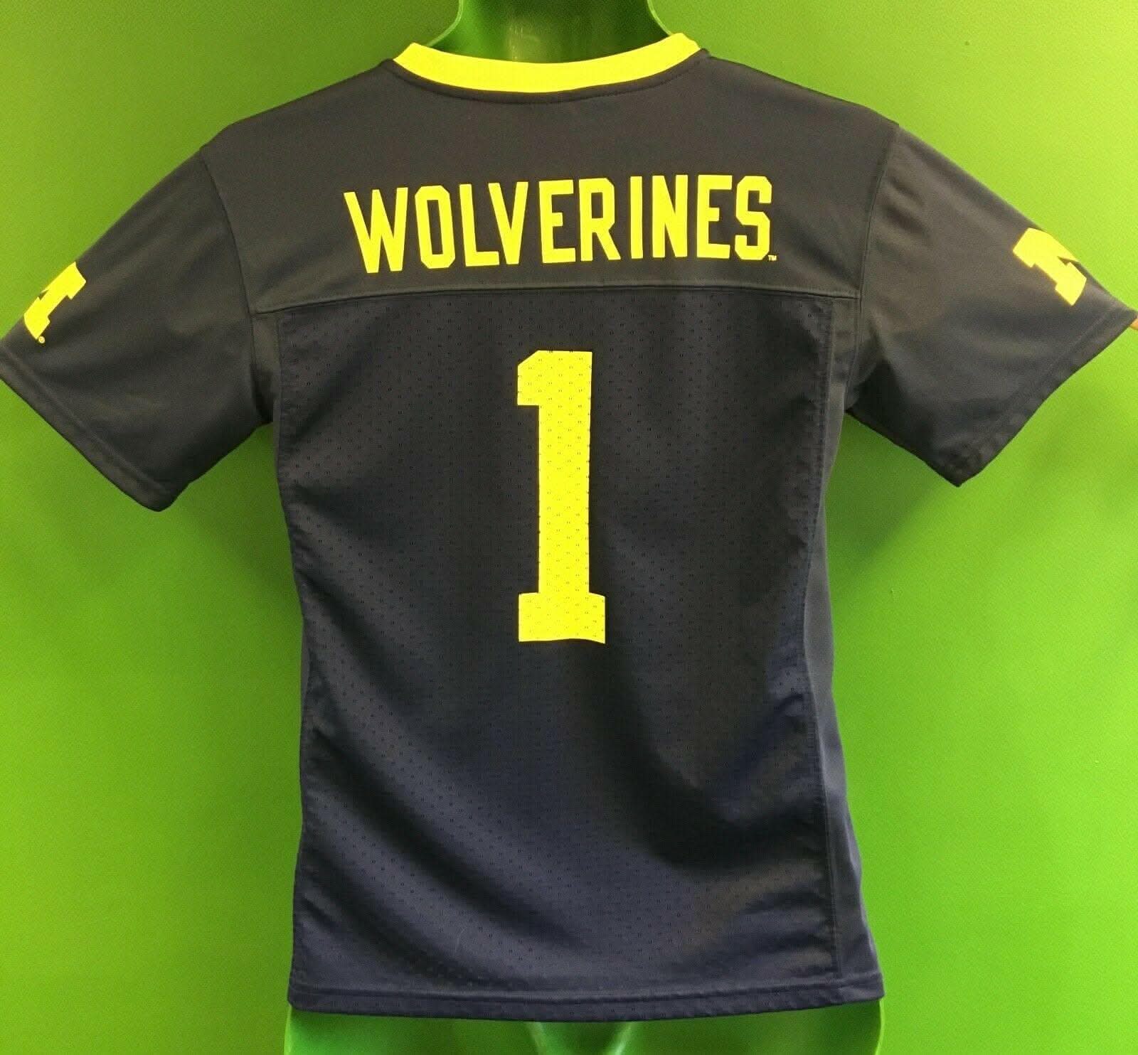 NCAA Michigan Wolverines Jersey #1 Youth Medium 8-10