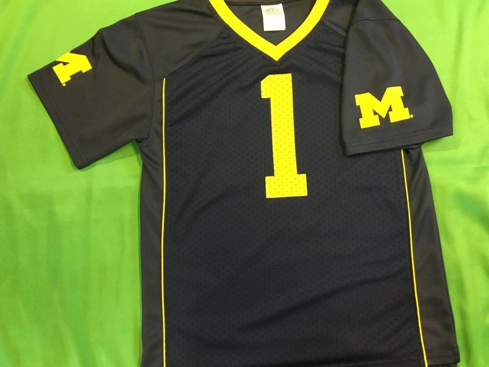 NCAA Michigan Wolverines Jersey #1 Youth Medium 8-10