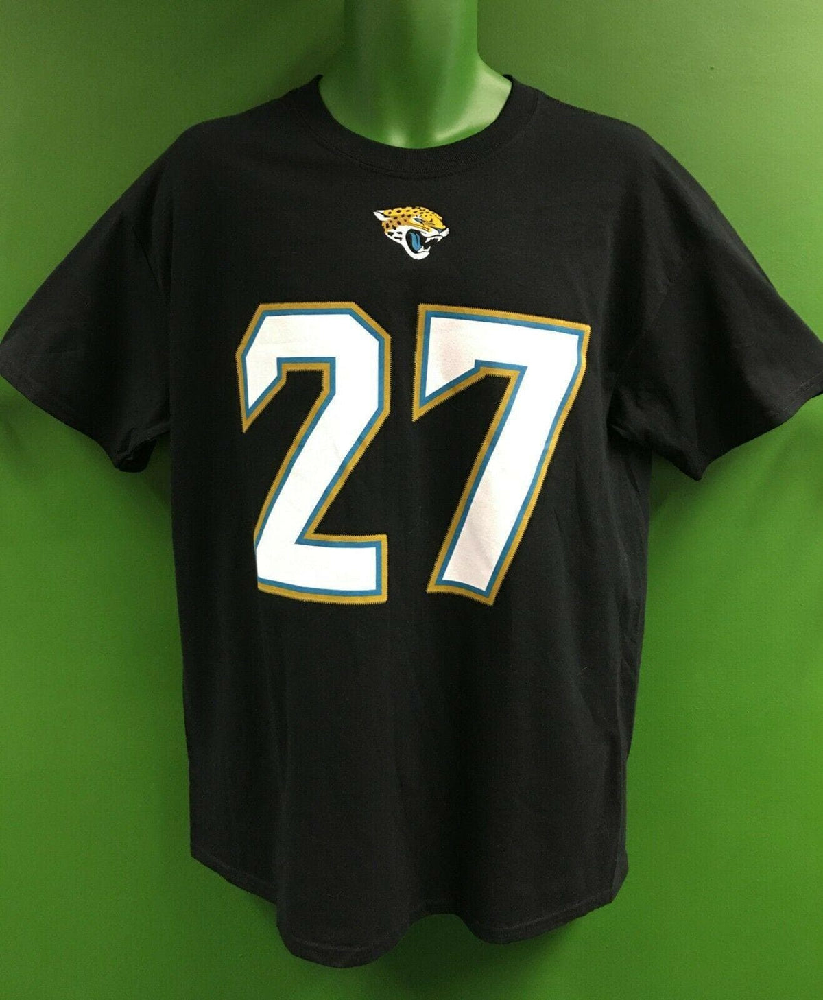 NFL Jacksonville Jaguars Leonard Fournette #27 Majestic T-Shirt Men's Large NWT