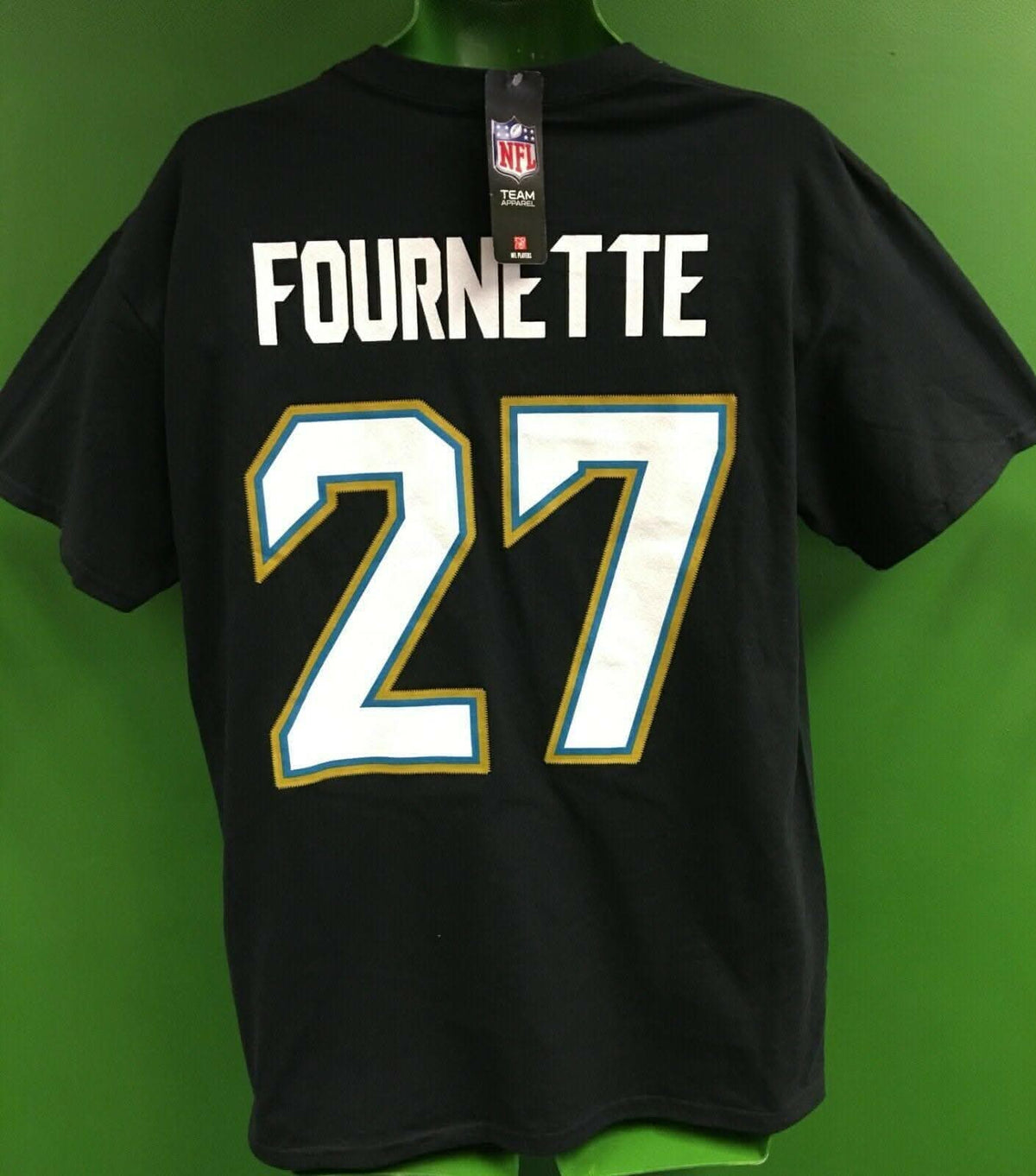 NFL Jacksonville Jaguars Leonard Fournette #27 Majestic T-Shirt Men's Large NWT