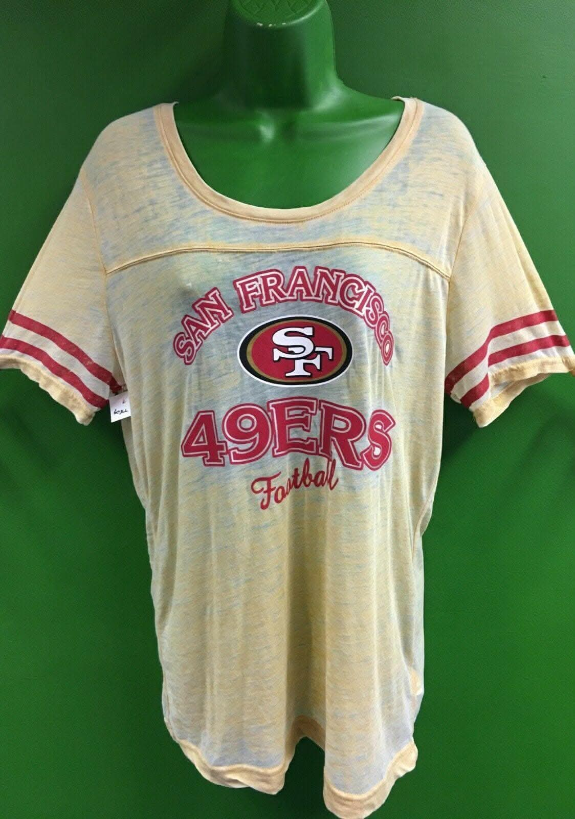 NFL San Francisco 49ers Scoop Neck Tissue T-Shirt Girls' X-Large 15-17