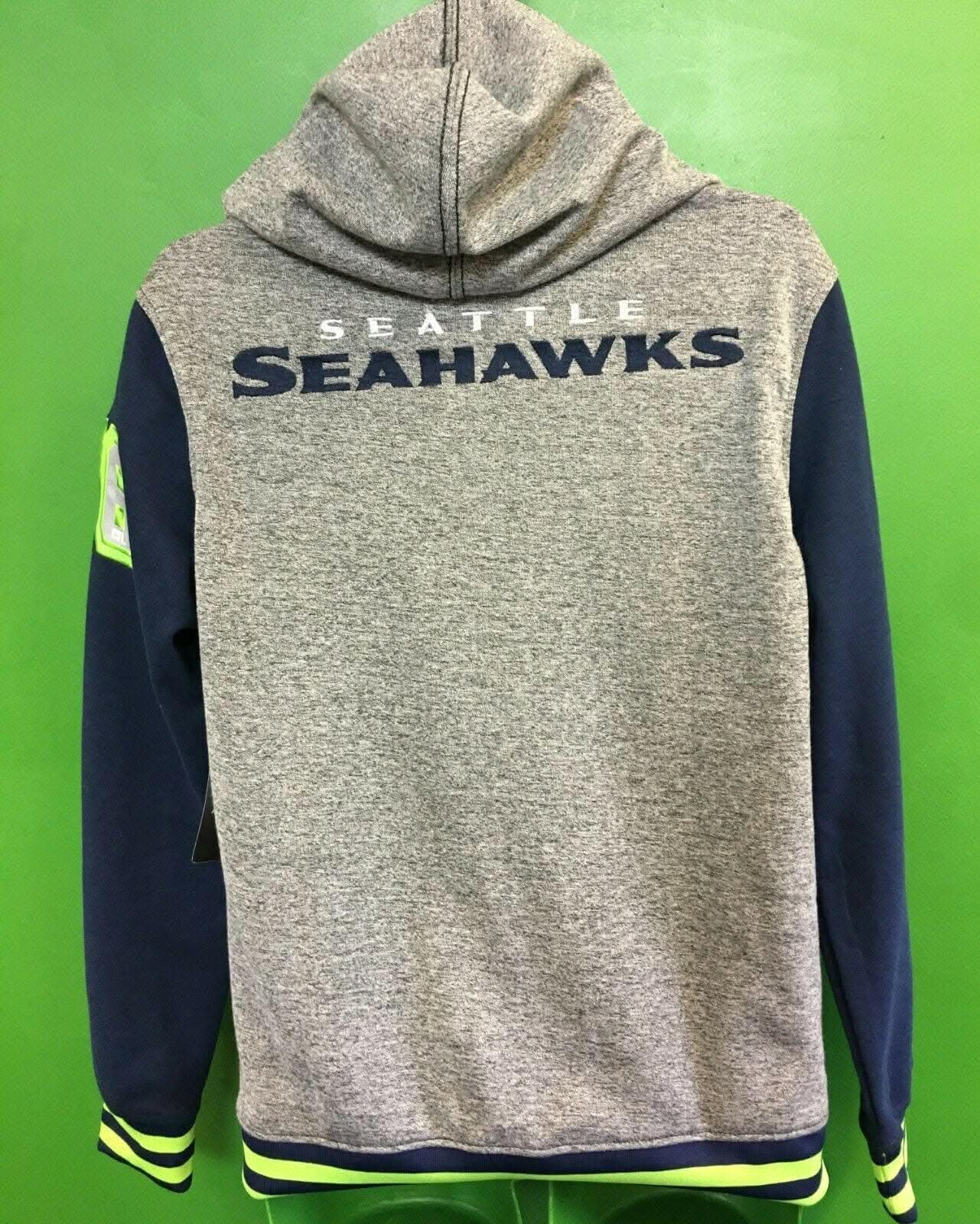 NFL Seattle Seahawks Heathered Full Zip Coat/Jacket Men's Medium NWT