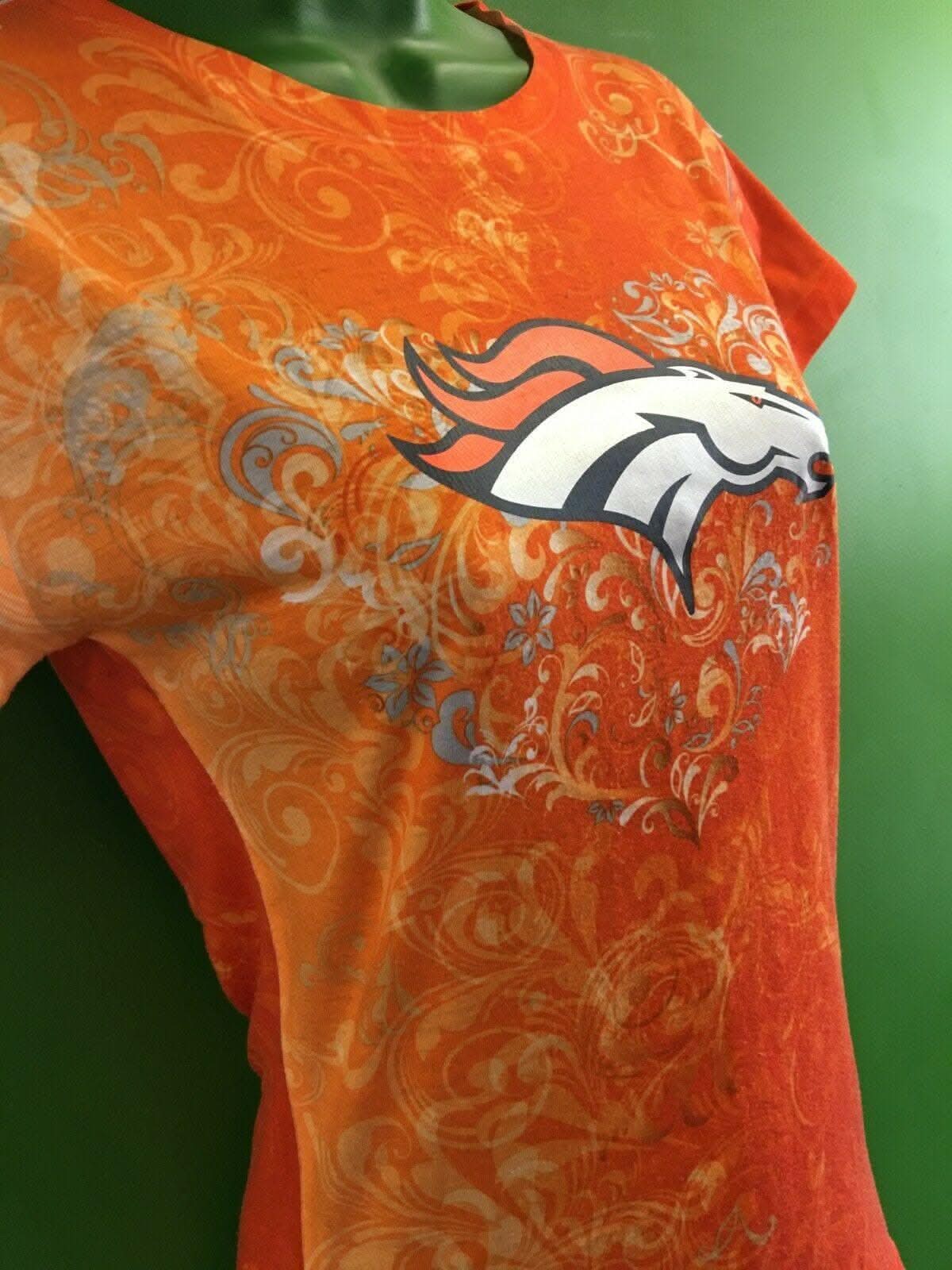 NFL Denver Broncos Girls' Stylised T-Shirt Youth Medium 10-12