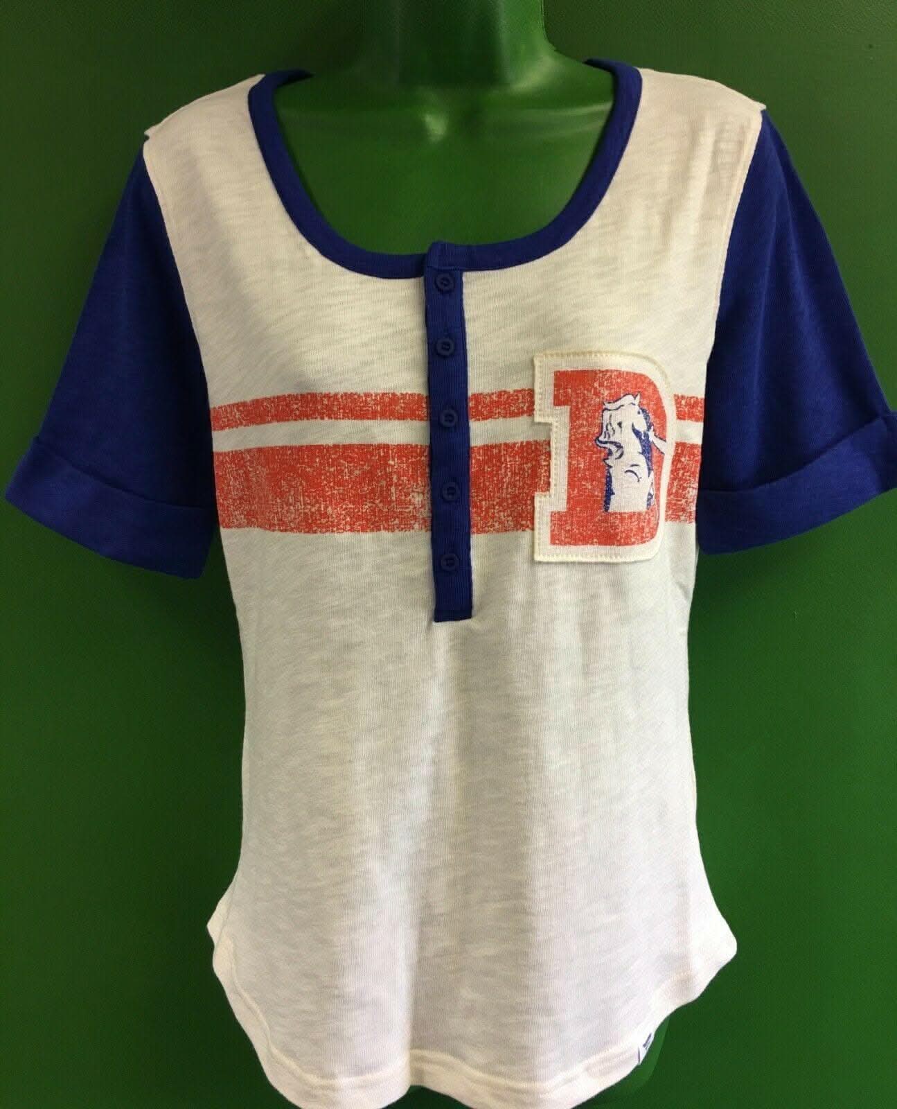 NFL Denver Broncos Fanatics Henley Shirt Women's Small NWT