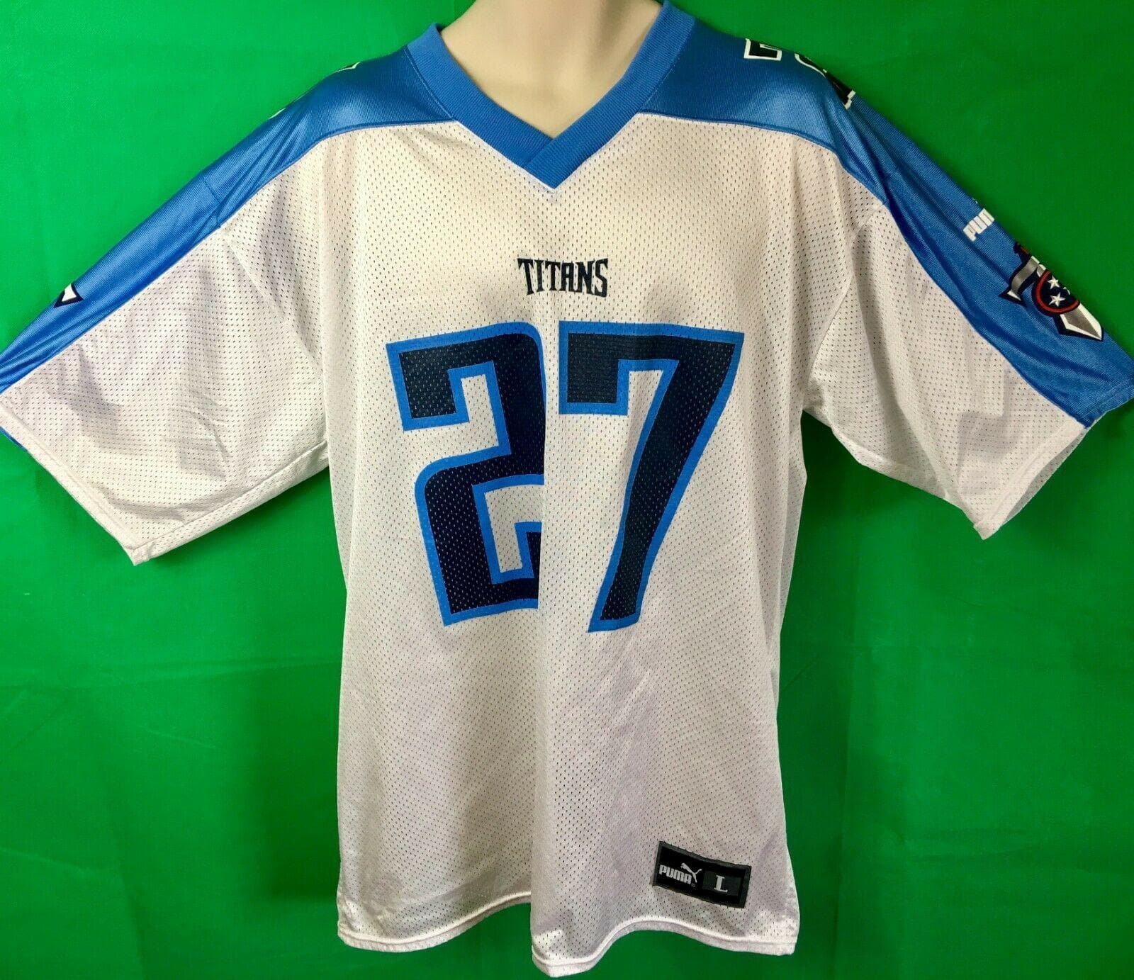 Eddie George Tennessee Titans Puma NFL Red Alternate Jersey Size Youth  Medium